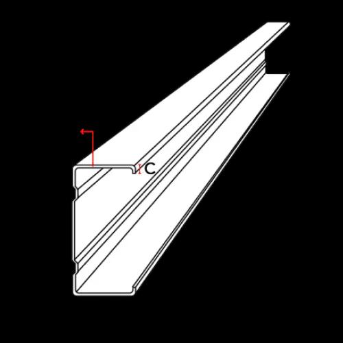 Gambar Spesifikasi Kanal Galvalum C81 x 30 x 1.0mm x 6M (CBM)